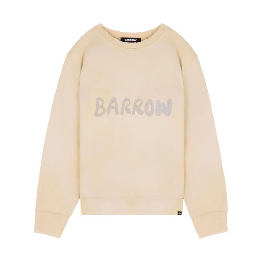 BARROW Logo Crewneck Sweatshirt Women NUDE & NEUTRALS Sweaters & Knitwear
